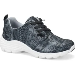 Align By NurseMates Footwear | Non-Slip Healthcare*Women's Velocity Athletic Oxford Black Swirl