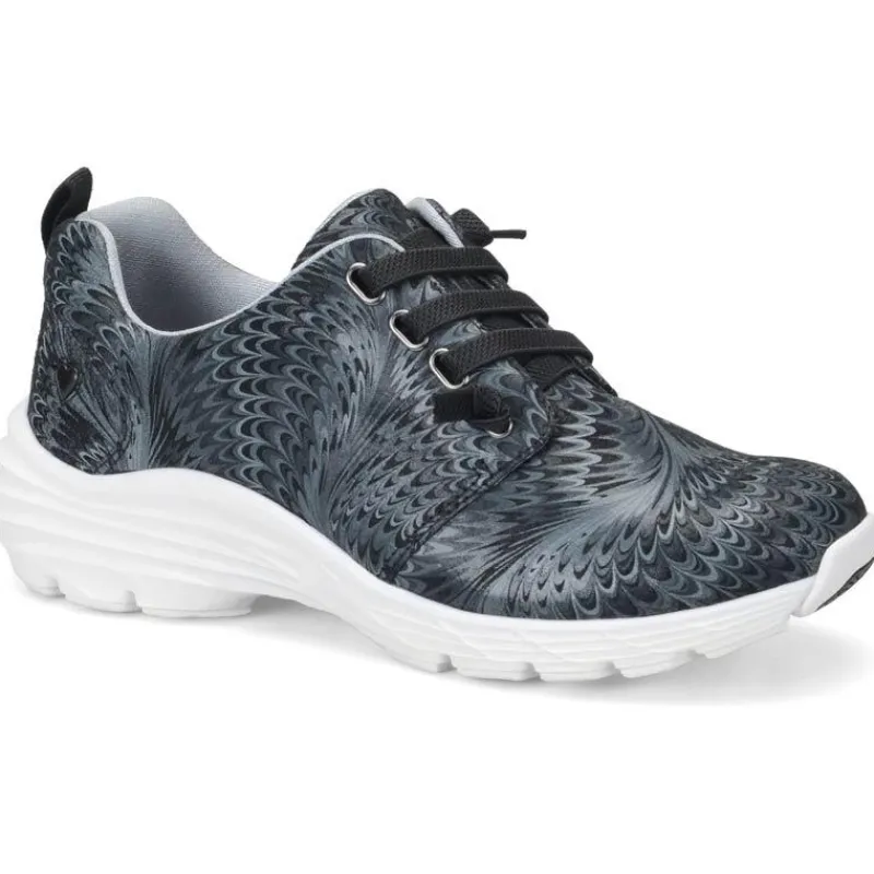Align By NurseMates Footwear | Non-Slip Healthcare*Women's Velocity Athletic Oxford Black Swirl