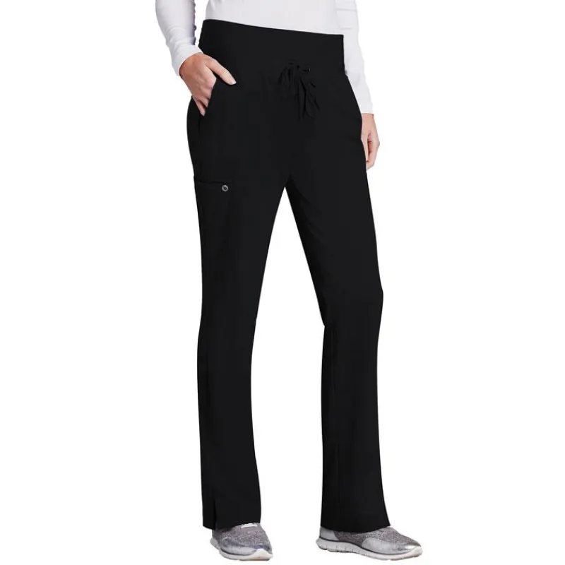 Barco One Scrub Pants*Women's 5-Pocket Knit Waist Cargo Scrub Pants