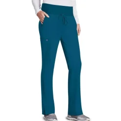 Barco One Scrub Pants*Women's 5-Pocket Knit Waist Cargo Scrub Pants- Tall