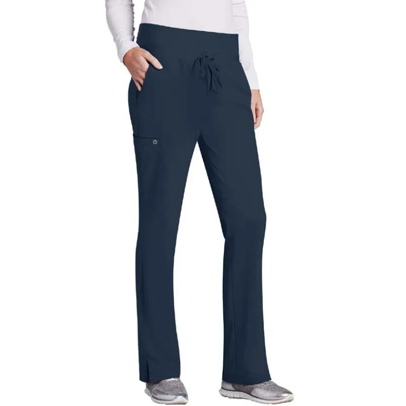 Barco One Scrub Pants*Women's 5-Pocket Knit Waist Cargo Scrub Pants