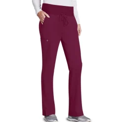 Barco One Scrub Pants*Women's 5-Pocket Knit Waist Cargo Scrub Pants-Petite