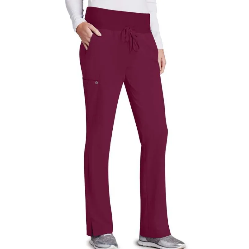 Barco One Scrub Pants*Women's 5-Pocket Knit Waist Cargo Scrub Pants