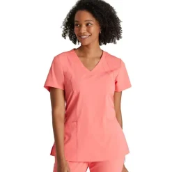 Barco One Scrub Tops*Women's 4-Pocket Princess V-Neck Scrub Top