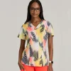 Barco One Scrub Tops*Women's Thrive Print Scrub Top Zebra Brilliance