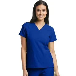 Barco One Scrub Tops*Women's V-neck Perforated Panels Scrub Top