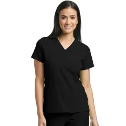 Barco One Scrub Tops*Women's V-neck Perforated Panels Scrub Top