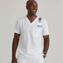Barco Unify Scrub Tops*Men's Rally V-Neck Scrub Top