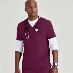 Barco Unify Scrub Tops*Men's Rally V-Neck Scrub Top