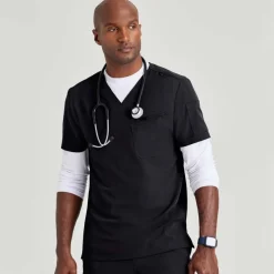 Barco Unify Scrub Tops*Men's Rally V-Neck Scrub Top