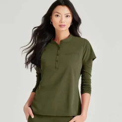 Barco Unify Scrub Tops*Women's Mission Henley Scrub Top