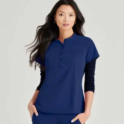 Barco Unify Scrub Tops*Women's Mission Henley Scrub Top