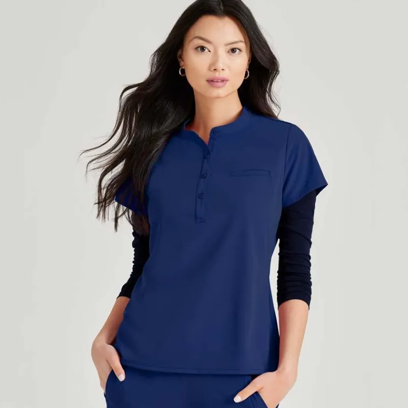 Barco Unify Scrub Tops*Women's Mission Henley Scrub Top