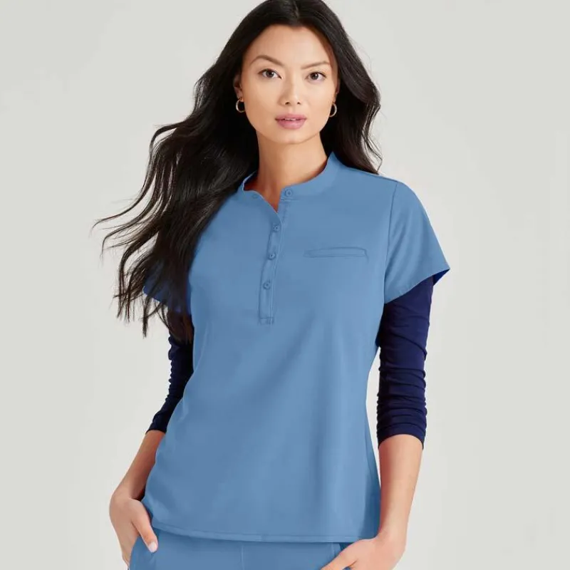 Barco Unify Scrub Tops*Women's Mission Henley Scrub Top