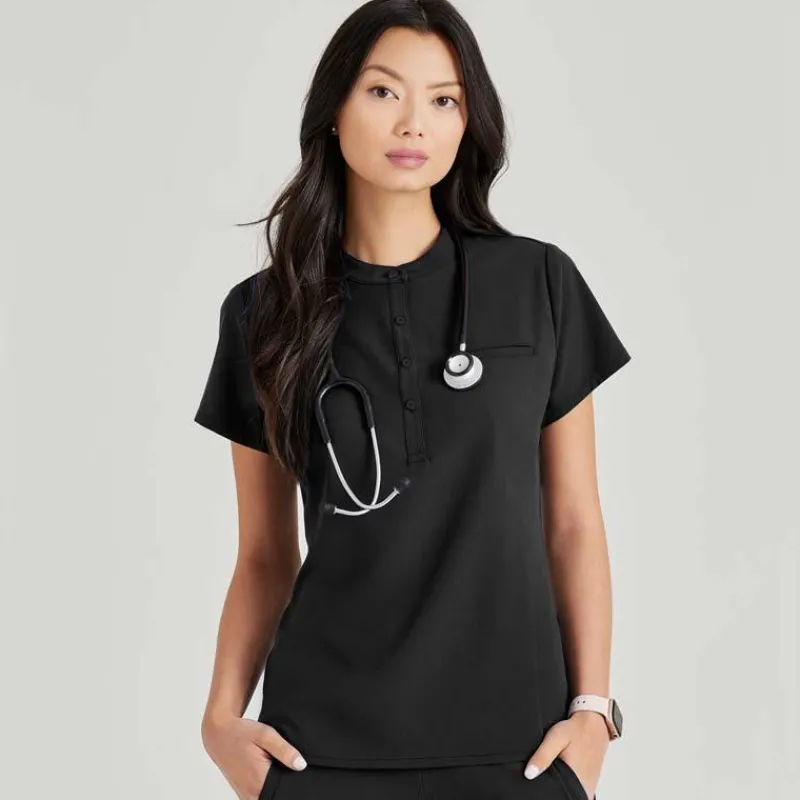 Barco Unify Scrub Tops*Women's Mission Henley Scrub Top