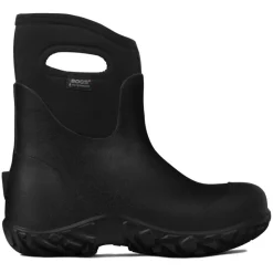 Bogs Rubber Boots | Non-Slip Boots*Men's Workman Mid Waterproof Insulated Composite Toe Rubber Boot Black