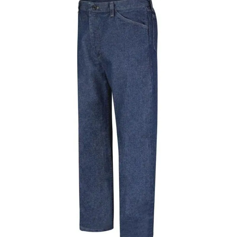 Bulwark Flame Resistant Bottoms | Jeans*Men's Excel FR Flame Resistant Classic Fit Jeans - Unfinished Hem Blue Denim