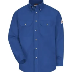 Bulwark Flame Resistant Shirts | Work Shirts*Men's Excel FR Flame Resistant Long Sleeve Dress Uniform Shirts
