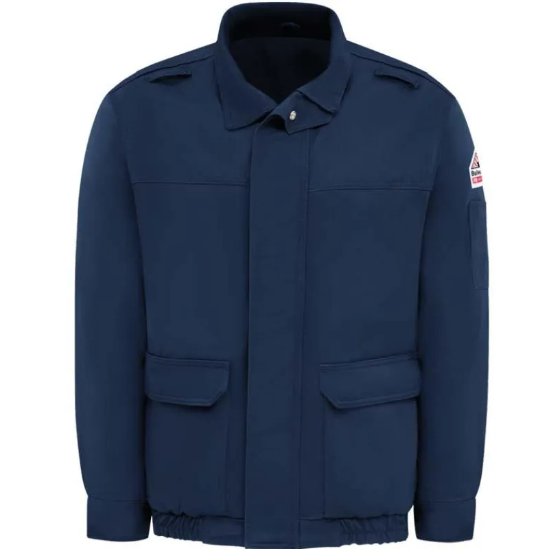 Bulwark Jackets | Flame Resistant Jackets*Men's Fire Resistant Comfortouch Lined Bomber Jacket Navy