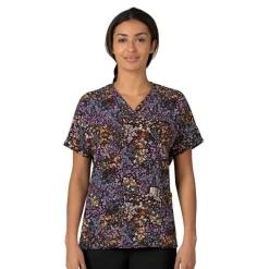 Carhartt Cross-Flex Scrub Tops*Carhartt Force Cross-Flex Women's Oversized Print Scrub Top Mini Floral
