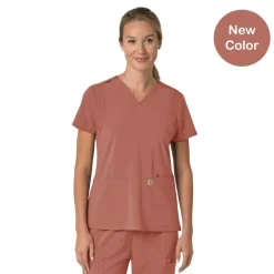 Carhartt Cross-Flex Scrub Tops*Carhartt Force Cross-Flex Women's Flex Panel Scrub Top