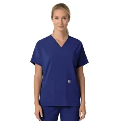 Carhartt Cross-Flex Scrub Tops*Carhartt Force Cross-Flex Women's Oversized V-Neck Scrub Top