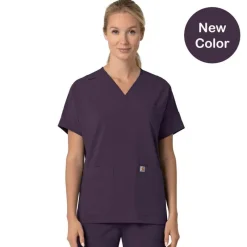Carhartt Cross-Flex Scrub Tops*Carhartt Force Cross-Flex Women's Oversized V-Neck Scrub Top
