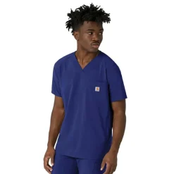Carhartt Cross-Flex Scrub Tops*Carhartt Force Cross-Flex Men's V-Neck Scrub Top