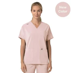 Carhartt Cross-Flex Scrub Tops*Carhartt Force Cross-Flex Women's Oversized V-Neck Scrub Top
