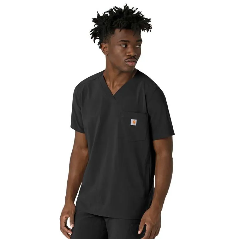 Carhartt Cross-Flex Scrub Tops*Carhartt Force Cross-Flex Men's V-Neck Scrub Top