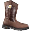 Carhartt Non-Slip Boots | Steel Toe*Men's 11" Square Steel Toe Wellington Boot Brown/dark Brown
