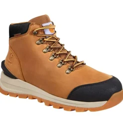 Carhartt Non-Slip Boots | Hiking*Men's 5" Gilmore Waterproof Soft Toe Light Brown Work Hiker Light Brown Oil Nubuck