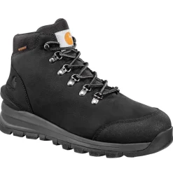 Carhartt Non-Slip Boots | Hiking*Men's 5" Gilmore Waterproof Soft Toe Black Work Hiker Black Oil Tanned