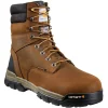 Carhartt Work Boots*Men's 8" Gound Force Waterproof Insulated Work Boot Bison Brown Oil Tan
