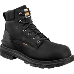 Carhartt Non-Slip Boots | Work Boots*Men's 6" Ironwood Waterproof Alloy Toe Black Work Boot Black Oil Tanned
