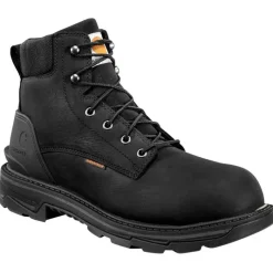 Carhartt Non-Slip Boots | Work Boots*Men's 6" Ironwood Waterproof Soft Toe Black Work Boot Black Oil Tanned
