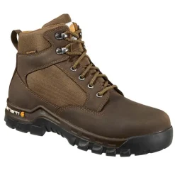Carhartt Non-Slip Boots | Work Boots*Men's 6" Rugged Flex Waterproof Soft Toe Work Boot Chocolate Brown Oil