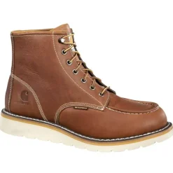 Carhartt Non-Slip Boots | Work Boots*Men's 6" Soft Toe Waterproof Wedge Work Boot Tan