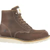 Carhartt Non-Slip Boots | Steel Toe*Men's 6" Waterproof Steel Toe Wedge Work Boot Dark Bison
