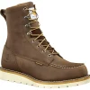 Carhartt Non-Slip Boots | Work Boots*Men's 8" Waterproof Moc Toe Wedge Brown Work Boot Dark Brown Oil Tanned