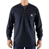 Carhartt T-Shirts*Men's Fire Resistant Force Long Sleeve Henley