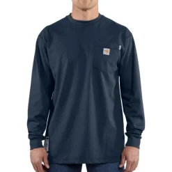 Carhartt Flame Resistant Shirts | T-Shirts*Men's Fire Resistant Force Long Sleeve T-Shirt