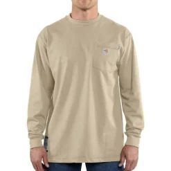 Carhartt Flame Resistant Shirts | T-Shirts*Men's Fire Resistant Force Long Sleeve T-Shirt