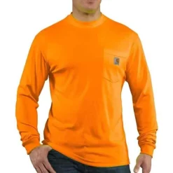 Carhartt Hi-Visibility Shirts | T-Shirts*Men's Force Color Enhanced Long Sleeve T-Shirt