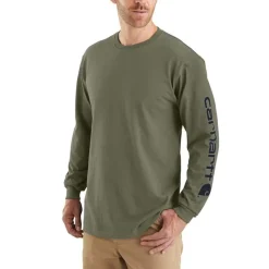 Carhartt T-Shirts*Men's Long Sleeve Graphic Logo T-Shirt