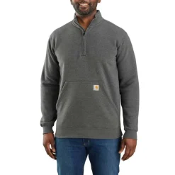 Carhartt Sweatshirts*Men's Midweight Quarter-Zip Mock-Neck Sweatshirt