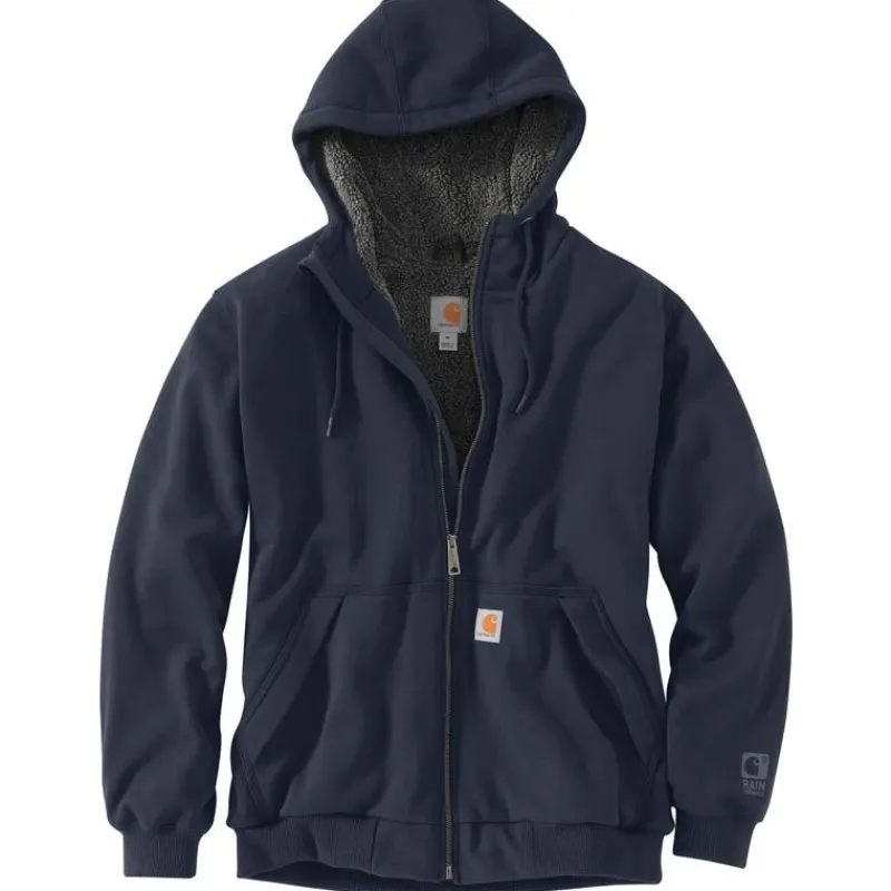 Carhartt Hoodies*Men's Rain Defender Rockland Sherpa-Lined Full Zip Hooded Sweatshirt