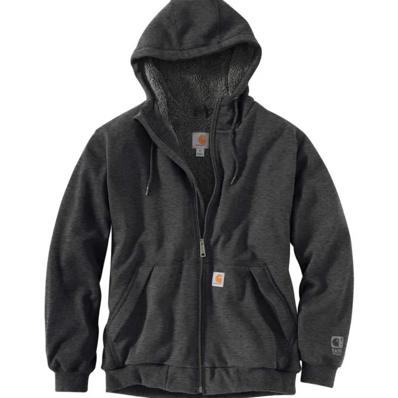 Carhartt Hoodies*Men's Rain Defender Rockland Sherpa-Lined Full Zip Hooded Sweatshirt