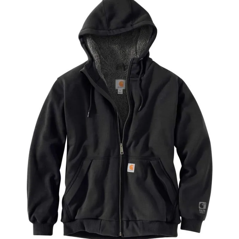 Carhartt Hoodies*Men's Rain Defender Rockland Sherpa-Lined Full Zip Hooded Sweatshirt