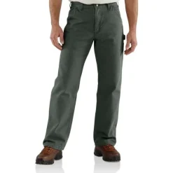 Carhartt Jeans*Men's Washed Duck Flannel Lined Work Dungaree Pants